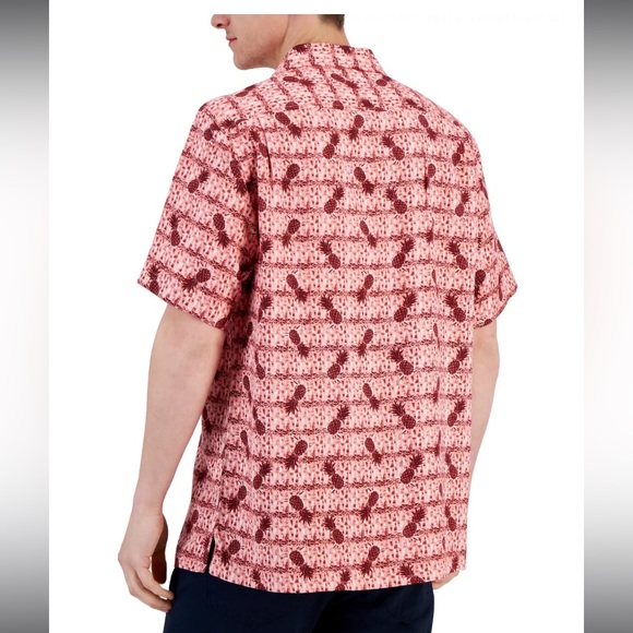 Men's Short-Sleeve Elevated Hawaiian Pineapple Shirt - Picture 6 of 6